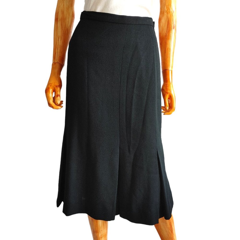 CARDINALI rare black vintage 1960's/1970's sample midi skirt